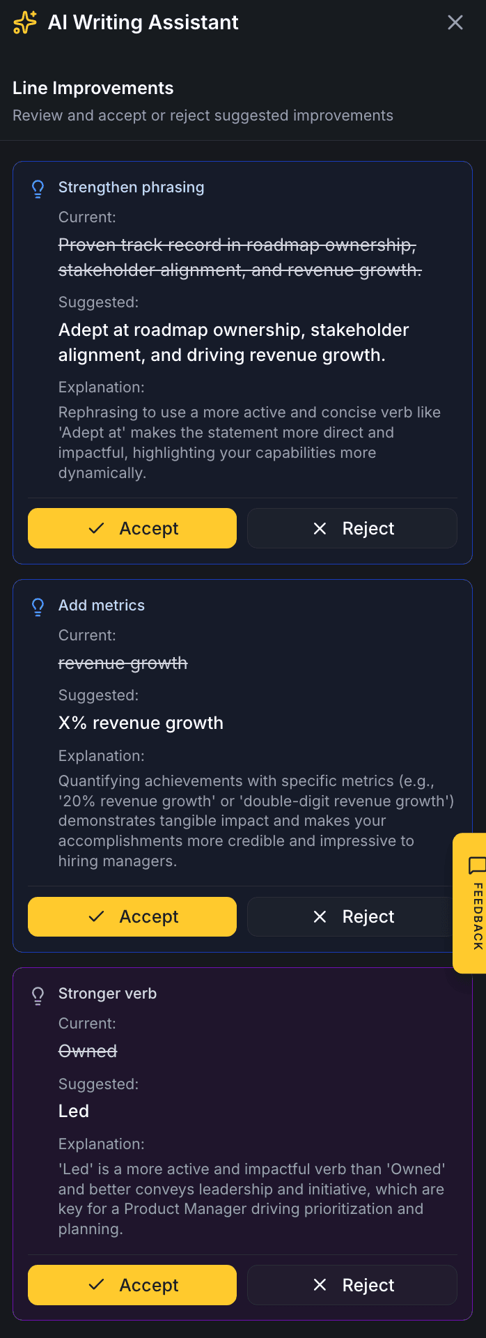 AI-Powered Fixes Feature